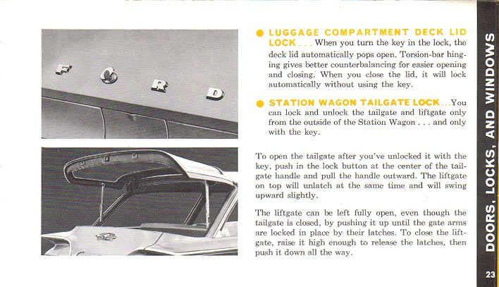 1960 Ford Owners Manual Page 33